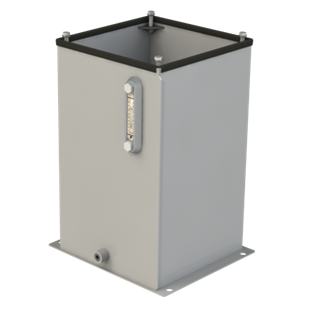 RVS10A-1 : Magnaloy Reservoir, Vertical, Non-JIC, Bolt-On Top, Carbon Steel, 10-Gallon Capacity
