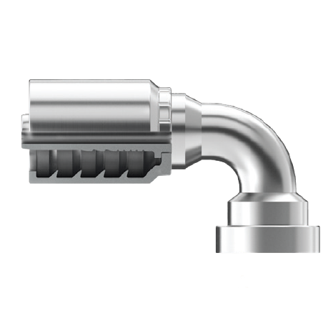 SE-BPFX90-2424T : Continental Hose Fitting, 1.5 (1-1/2") Hose ID, 1-1/2-11 Female BSPP, Straight, 90-Degree Connection
