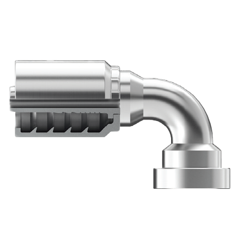 SE-FH90-3232 : Continental Hose Fitting, 2 Hose ID, 2 Code 62, 90-Degree Connection