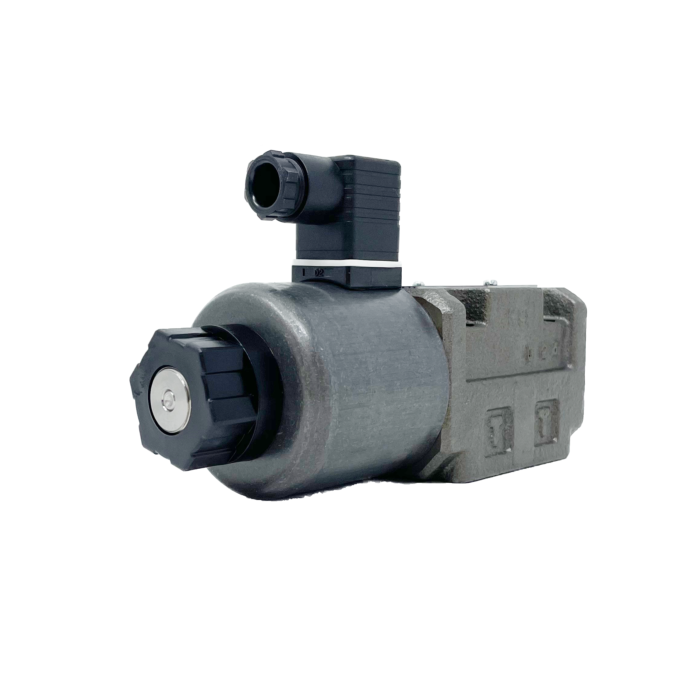 SA-G03-A5-D2-E21 : Nachi Solenoid Valve, 3P4W, D05 (NG10), 34.3GPM, 5075psi, All Ports Blocked Neutral, 24 VDC, DIN