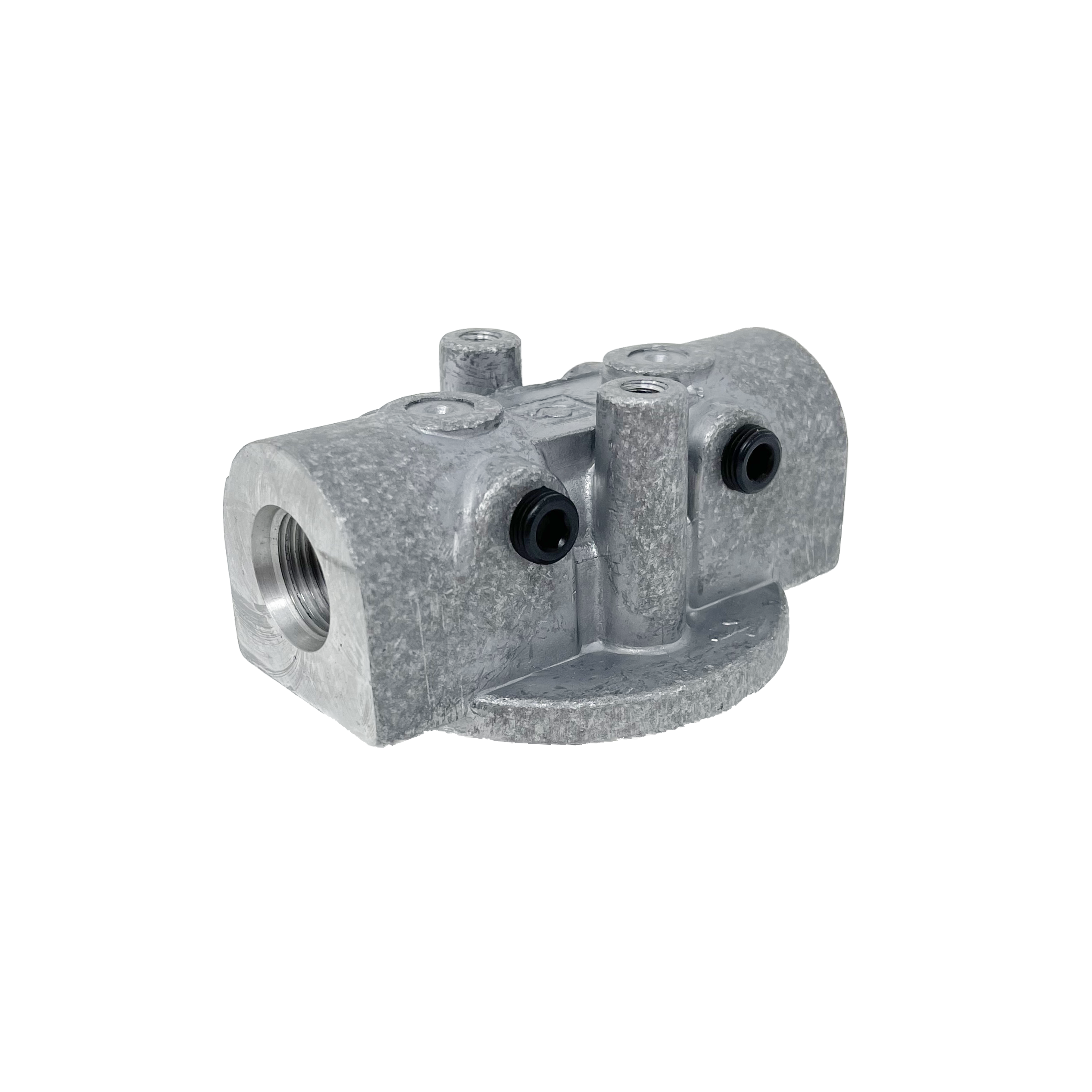 SAF-06-B1.7-O : Stauff SAF Spin-On Filter Head, 15 GPM, 200psi, #8 SAE (1/2"), With Bypass, No Indicator Port