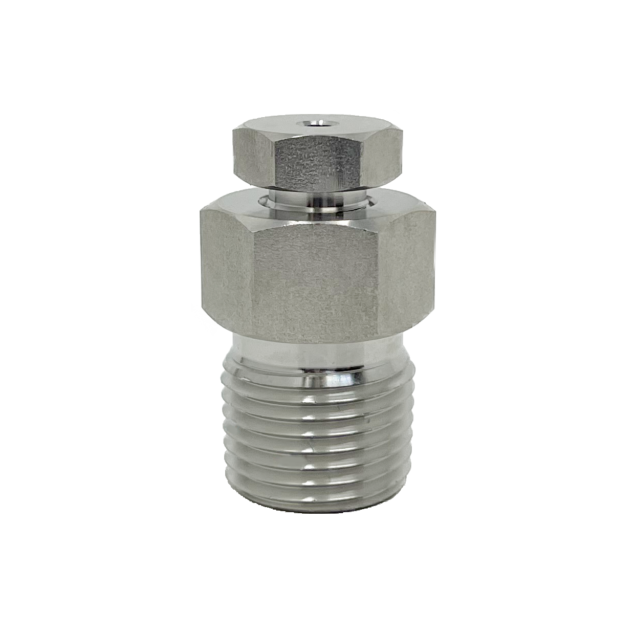 SBLV-M-4N-V : Superlok Bleed Vent Valve, 1/4" MNPT, Top Vent, No Handle