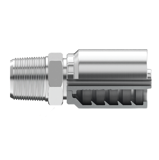 SG-BTM-3232 : Continental Hose Fitting, 2 Hose ID, 2-11 Male BSPT, Straight, Rigid Connection