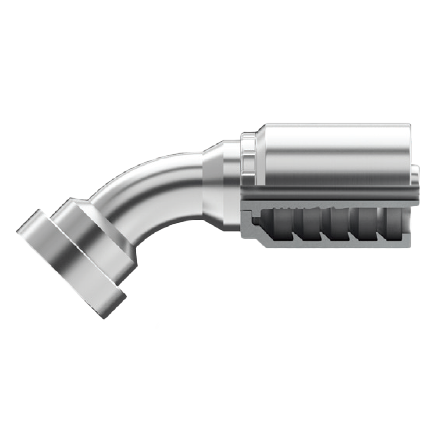 SG-CF45-1216 : Continental Hose Fitting, 0.75 (3/4") Hose ID, 1 Caterpillar, 45-Degree Connection