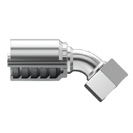 SG-DLFX45-1636 : Continental Hose Fitting, 1 Hose ID, 36x2.0 Female DIN Light, 45-Degree, Swivel Connection