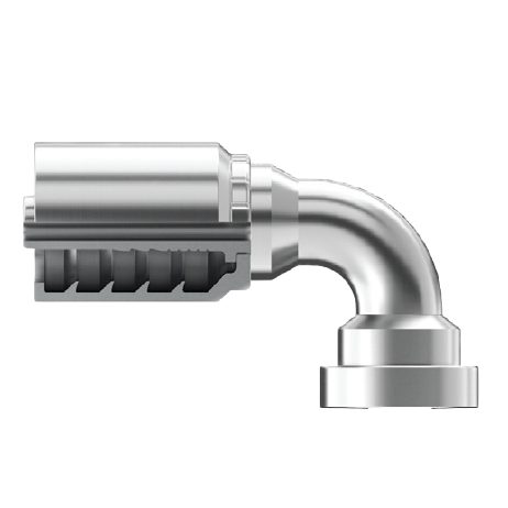 SG-FL90-150-1616 : Continental Hose Fitting, 1 Hose ID, 1 Code 61, 90-Degree Connection