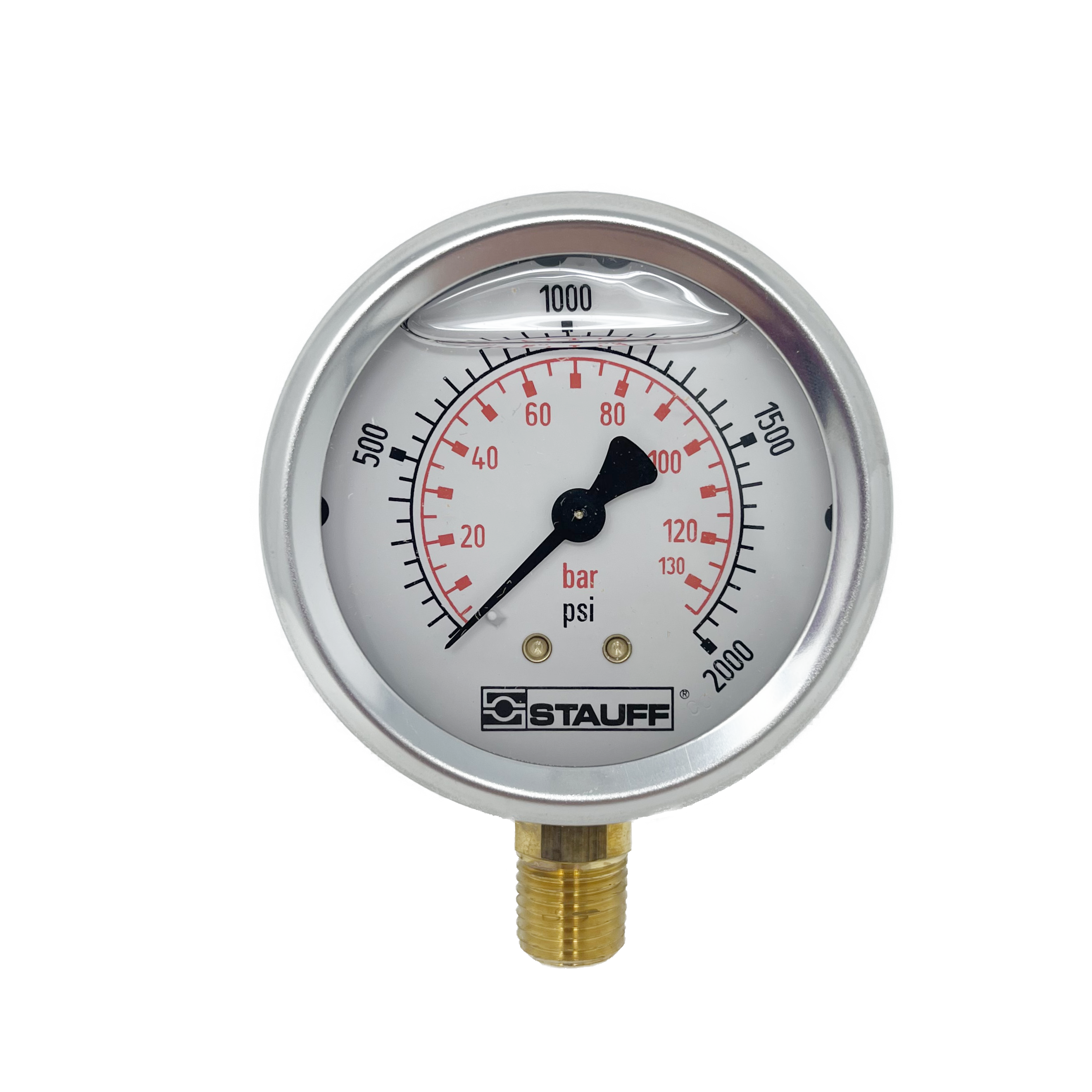 SPG-063-02000-05-S-N04 Stauff Pressure Gauge, Face, 0-2000psi,