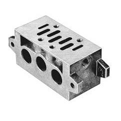 239-238B : Norgren Size 1 ISO Star Series modular sub-base, 1/4 non-threaded bottom ports, For use with our modular sub-base thr