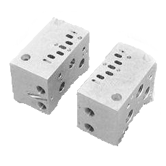 V70431-P5F : Norgren End Plate Kit with 2 Side Ported Valve Stations without pilot ports, 1/4", 1/8" NPTF