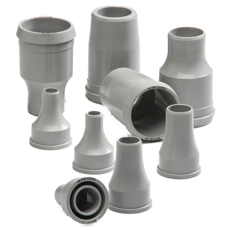 UC-28X2.5 : Ultra Clean Tube Nozzle, 28mmOD x 2.5mm Wall, Plastic