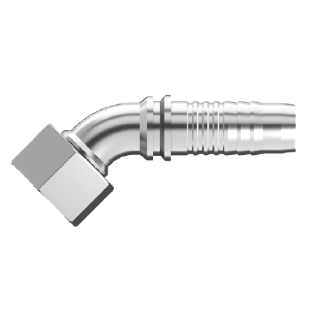 UC-OFFX45-0808C : Continental Hose Fitting, 0.5 (1/2") Hose ID, 13/16-16 Female ORFS, 45-Degree, Swivel Connection