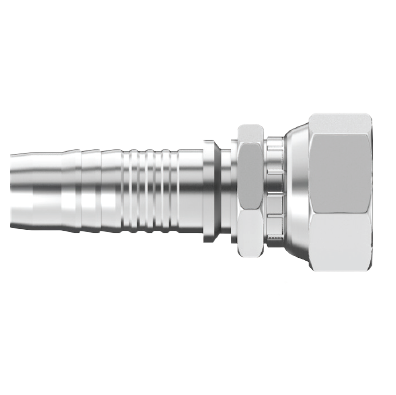 UC-SFFX-0708 : Continental Hose Fitting, 0.40625 (13/32) Hose ID, 3/4-16 Female SAE 45, Straight, Swivel Connection