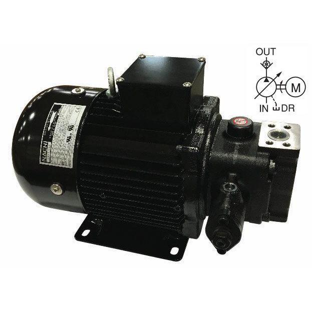 UVN-1A-2A4-3.7-4-12U : Nachi UVN Variable Volume Vane Uni-Pump, 3.7HP, 26.06cc, 12GPM, 797 to 1160psi Range