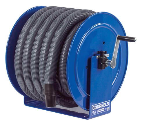 V-117-850 : Coxreels V-117-850 Vacuum Only Direct Crank Rewind, 1 1/2"- 2" ID, 50' capacity, NO HOSE