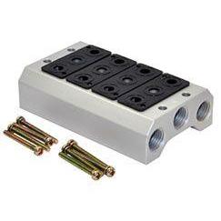 V50P504 : Norgren V5x Series 4 station manifold for 1/8 NPT ported valves