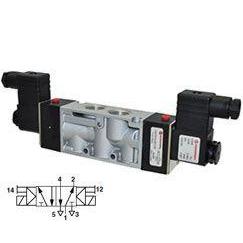 V53T511A-A213JB : Norgren V53 Series, Two-Position, Five-Way valve, Solenoid Actuated, Solenoid Return, 24VDC, 1/2 inch NPT port