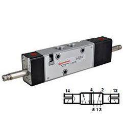 V62S511A-A3000A : Norgren V62 Series Two-Position, Five-Way non-locking Solenoid Actuated, Solenoid Return 3/8 inch NPT ported v
