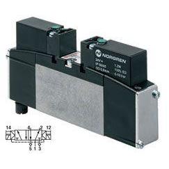 VS26G511DF218A : Norgren VS26 Series, 5/2 valve, sol/sol (115VAC) with glandless spool, locking