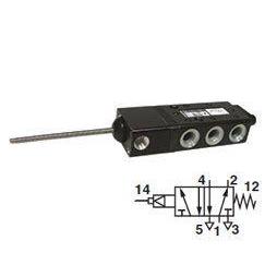 X3047222 - Norgren Super X Valve, 2-Position, 5-Way, Spool Configuration 3 Blocked, 1 to 2 and 4 to 5 in Neutral, 1/8" NPT, Inline, Mechanical, Antenna"