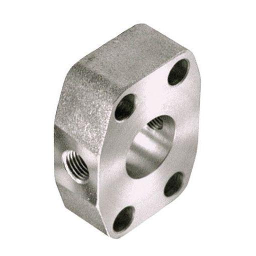 AS-24-GP : AFP Gauge Port Spacer, Steel, Straight, Spacer Side 1, 1.5 (1-1/2") C61 Flange Side 2