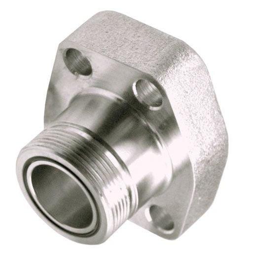 W304-20-20U : AFP Male ORFS Threaded Flange with O-Ring Groove, Steel, 1.25 (1-1/4") ORFS x 1.25 (1-1/4") Code 61, includes Flange, Bolts, O-Rings