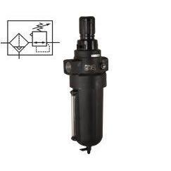 B17-A97-A1LA : Norgren B17 Filter Regulator, 1-1/4 PTF, 1 quart (0.26-Gallon) automatic drain, 5-Micron, 4 to 123psi