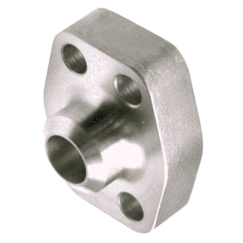 W32-16 : AFP Butt Weld Steel Pipe Flange, Smooth Flat Face (no O-Ring Groove), 1" Pipe for Sch. XXS x 1" Code 62, no Bolts or O-Rings Included