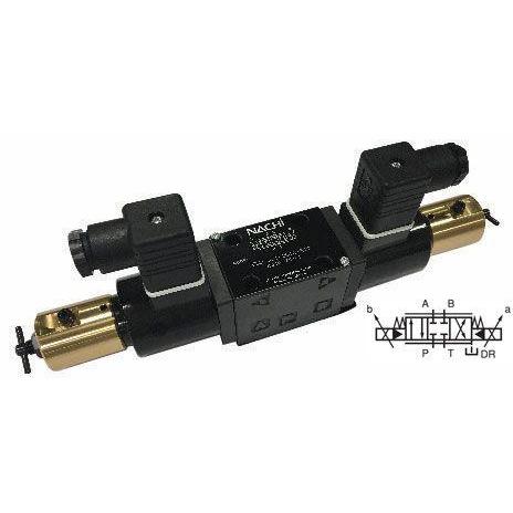 ESD-G03-C540-A-E12 : Nachi Electro-Hydraulics Proportional Valve, 3P4W, D05 (NG10), 10.5GPM, 3625psi, All Ports Blocked in Neutral