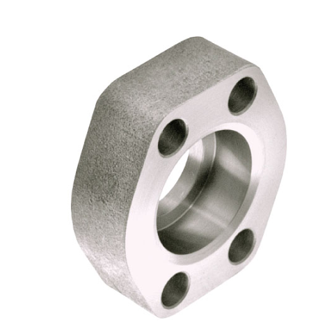 W91-48-48 : AFP Flat Socket Weld Pipe Flange, Steel, Straight, 3" Pipe Side 1, 3" C61 Socket Weld Flange Side 2