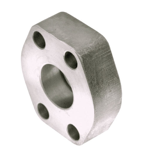 W63-36-32 : AFP Flat Socket Weld Tube Flange, Steel, Straight, 2.25 (2-1/4") Tube x 2" Code 62 Flat Socket Weld, no Bolts or O-Rings Included