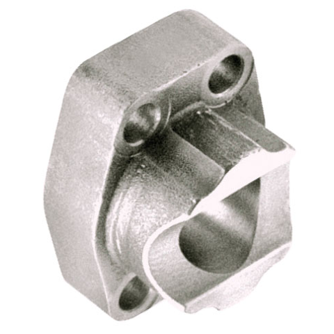 W69-24-24 : AFP Saddle Weld Tube Flange, Steel, Straight, Tube Side 1, C61 Saddle Weld Flange Side 2