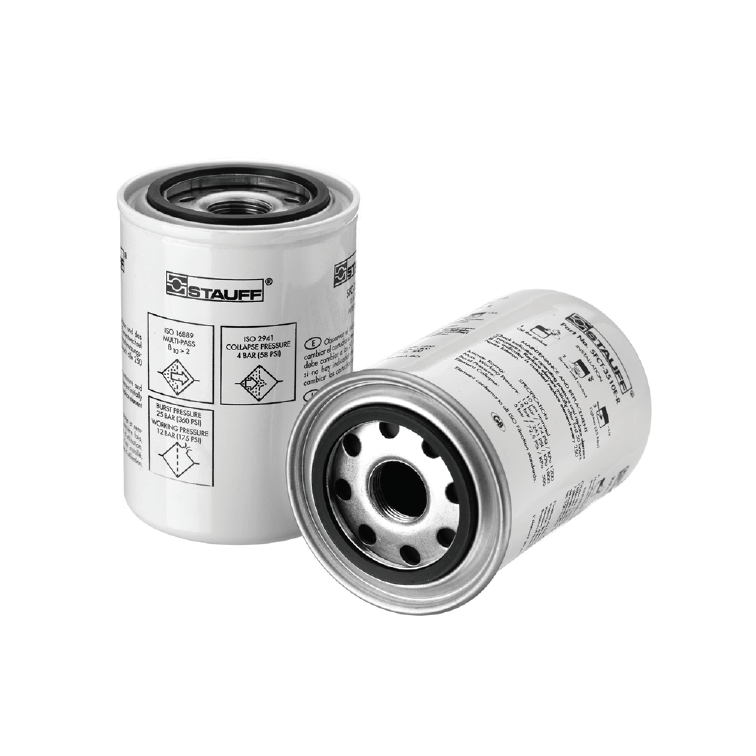 SFCT-3510-E : Stauff Spin-On Filter Element, 10 Micron, Filter Paper, Short Element, for use with SSFT-12-1 Filter Heads