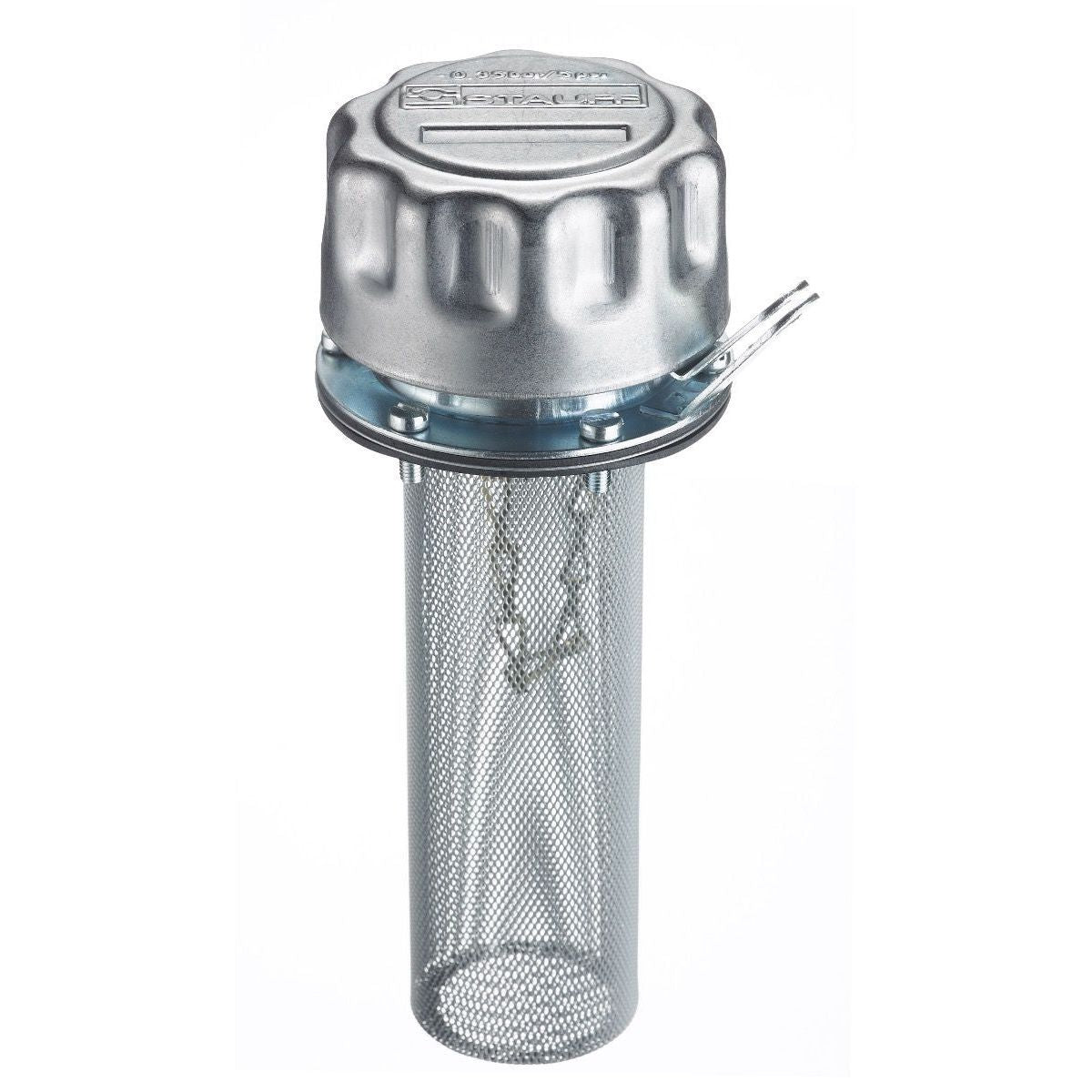 SMBB-80E-S-O-40-B0.35-B-S200-D250-642416 : Stauff SMBB-80 Metal Filler Breather, Epoxy-Coated Steel, Bayonet Style, 40 Micron, P