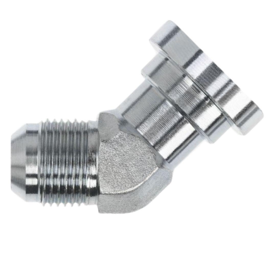 Shop 1703FG Forged 45-Degree Male JIC - Code 61 Flange Head Adapters
