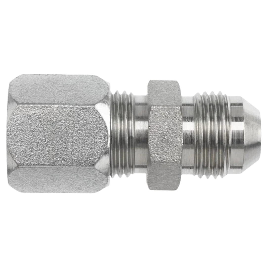 Shop C2402 Straight Flareless Bite Type Tube Compression - Male JIC, Stainless Steel