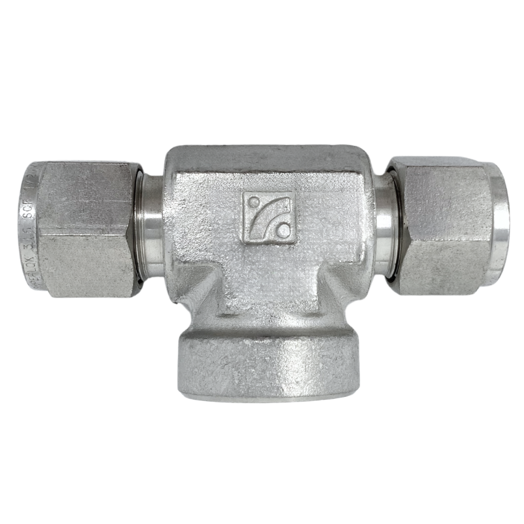 Shop Superlok SFBT Stainless Run Tee Tube - Tube - Female NPT