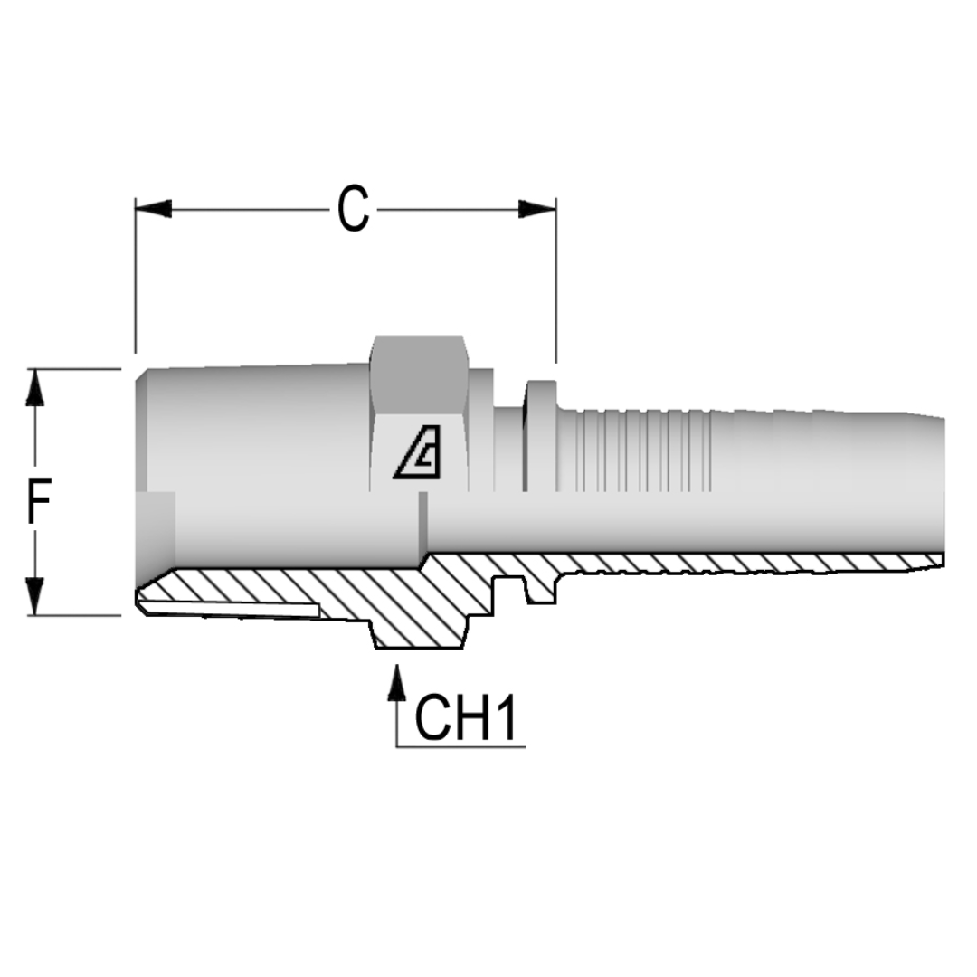 Mapi Apu Shop A-MAPI Straight Hose - API Male NPT Extended Hex