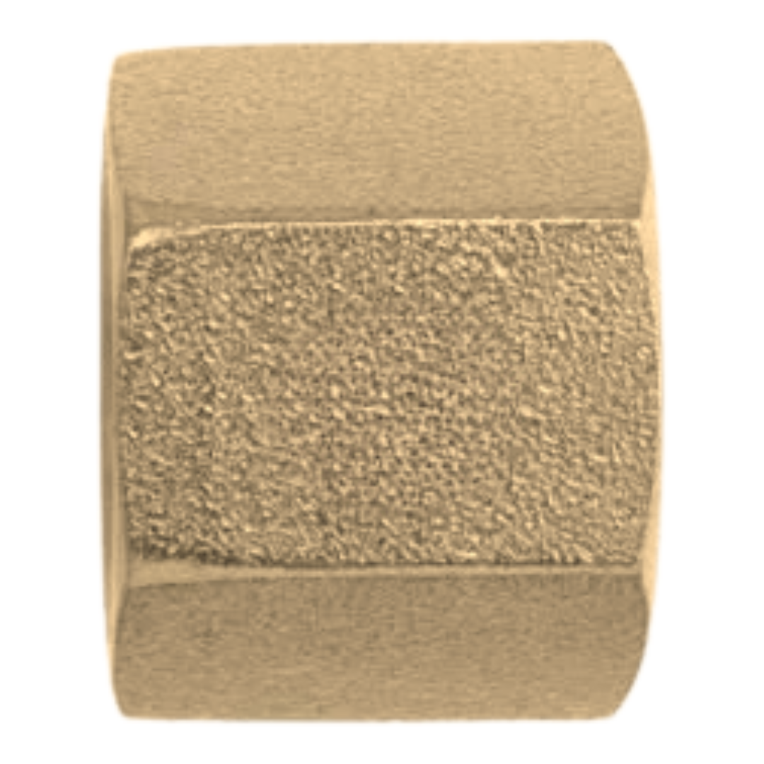 0318-02-B : OneHydraulics Brass JIC Tube Nut, 5/16-24 (-02) Female JIC