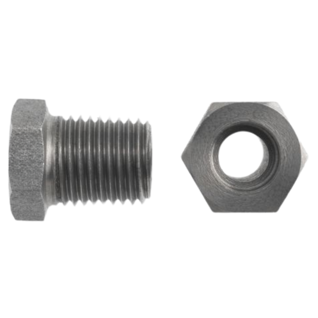 0404-24-24-SS : OneHydraulics Straight Stainless Bored Adapter, 1.508 (-24) Bore Hole x 1-1/2-11-1/2 (-24) Male NPTF