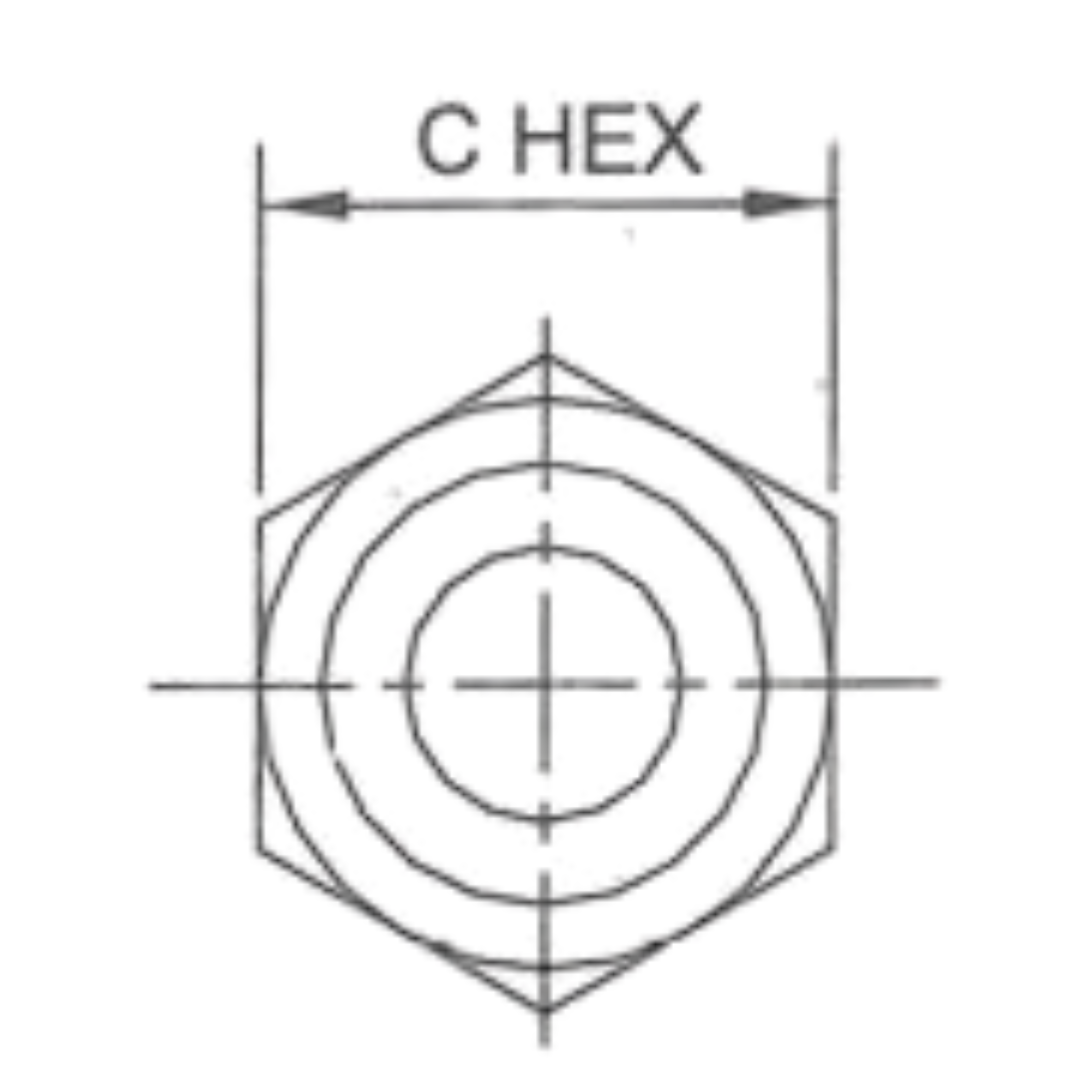 0406-12-12 : OneHydraulics Straight Steel Bored Adapter, 0.757 (-12) Bore Hole x 1-1/16-12 (-12) Male JIC