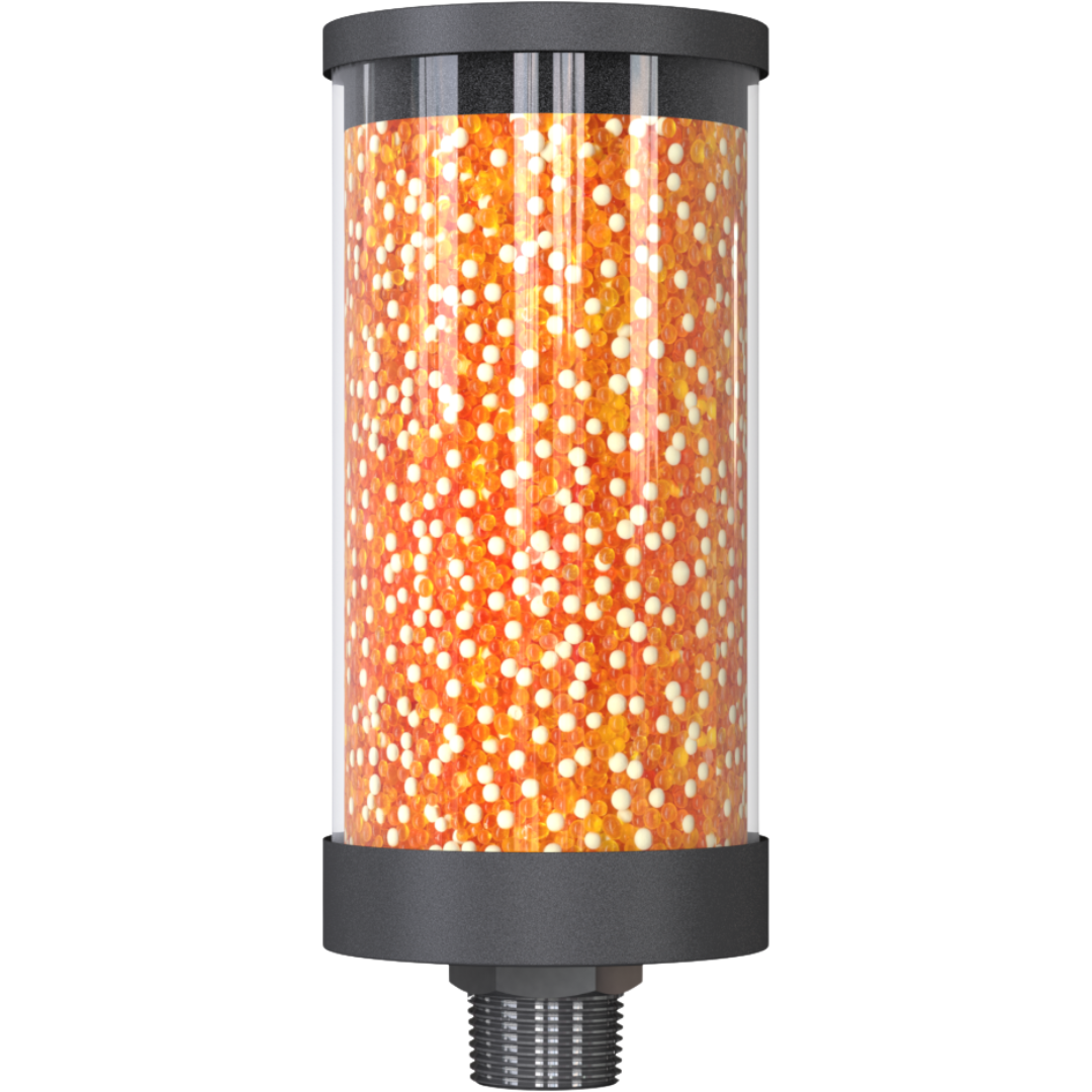 VV-D 2L N1"m : Giebel VV-D Desiccant Breather Dryer, Disposable, No Check Valve, 51-200 ml Water Capacity, FKM Seals, 3-Micron Paper Filter, 1" Male NPT