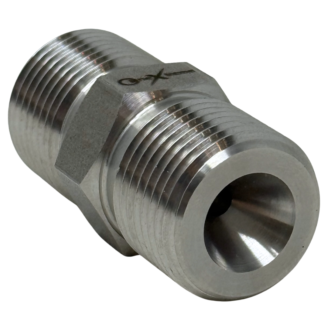 X14TM18TM40 : OneXtreme Adapter, 0.875 (7/8") Male Type-M x 1.125 (1-1/8") Male Type-M, 40,000psi