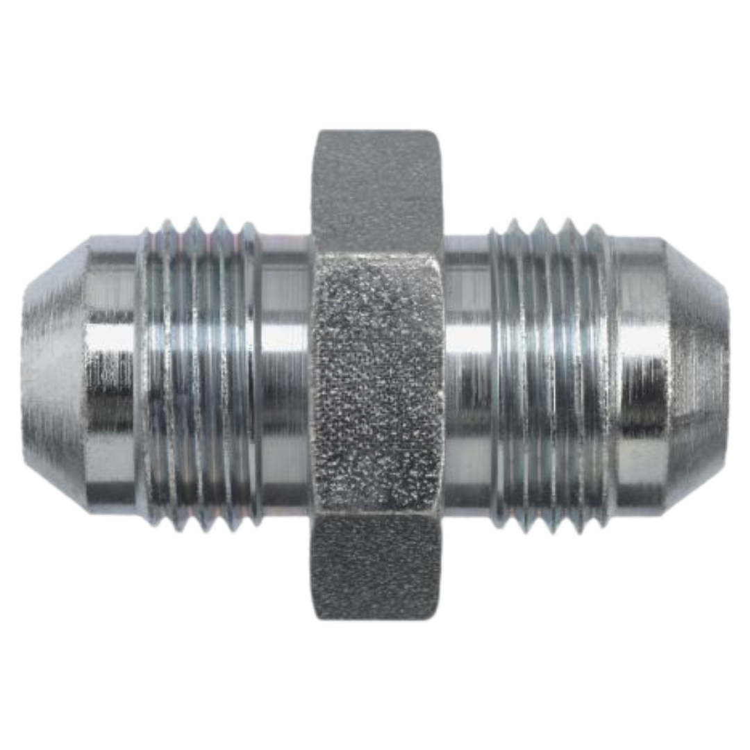 2403-LH-24-24-SS : OneHydraulics Straight Stainless Large Hex Adapter, 1-7/8-12 (-24) Male JIC x 1-7/8-12 (-24) Male JIC, 3600psi