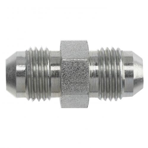 2403-04-04 : OneHydraulics Straight Steel Rigid Adapter, 7/16-20 (-04) Male JIC x 7/16-20 (-04) Male JIC, 7500psi