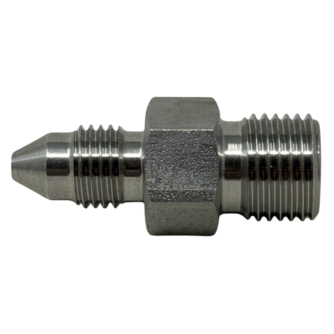 X4M16TM20 : OneXtreme Adapter, 0.25 (1/4") Male MP x 1" Male Type-M, 20,000psi