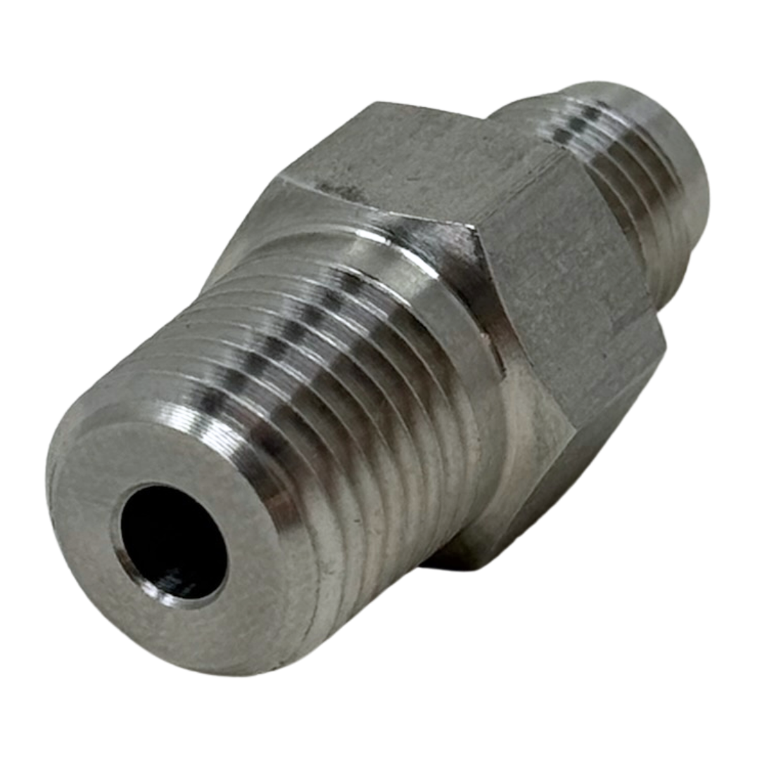 X6N06J15 : OneXtreme Adapter, 0.375 (3/8") Male NPT x 0.75 (3/4") Male JIC, 15,000psi