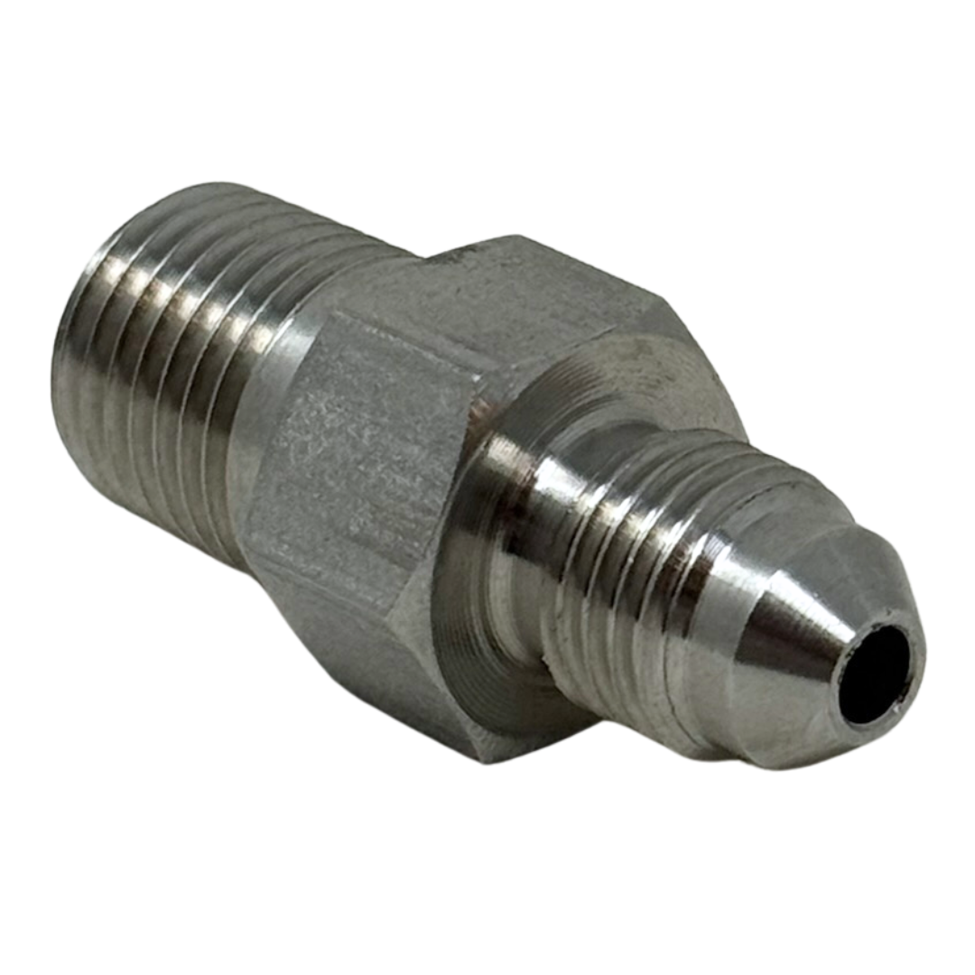 X6N06J15 : OneXtreme Adapter, 0.375 (3/8") Male NPT x 0.75 (3/4") Male JIC, 15,000psi