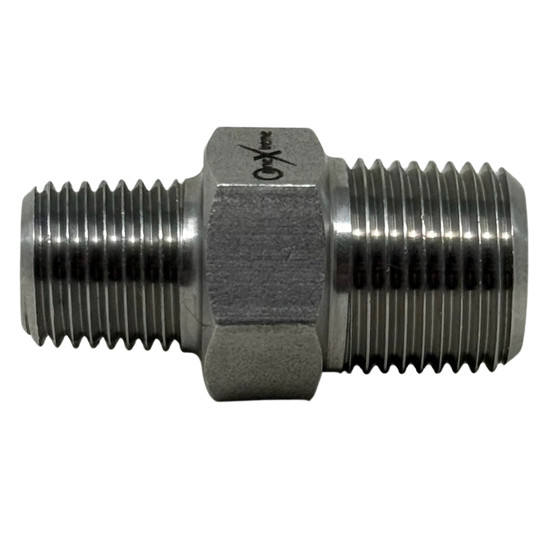 X1N02N15 : OneXtreme Adapter, 0.0625 (1/16") Male NPT x 0.125 (1/8") Male NPT, 15,000psi