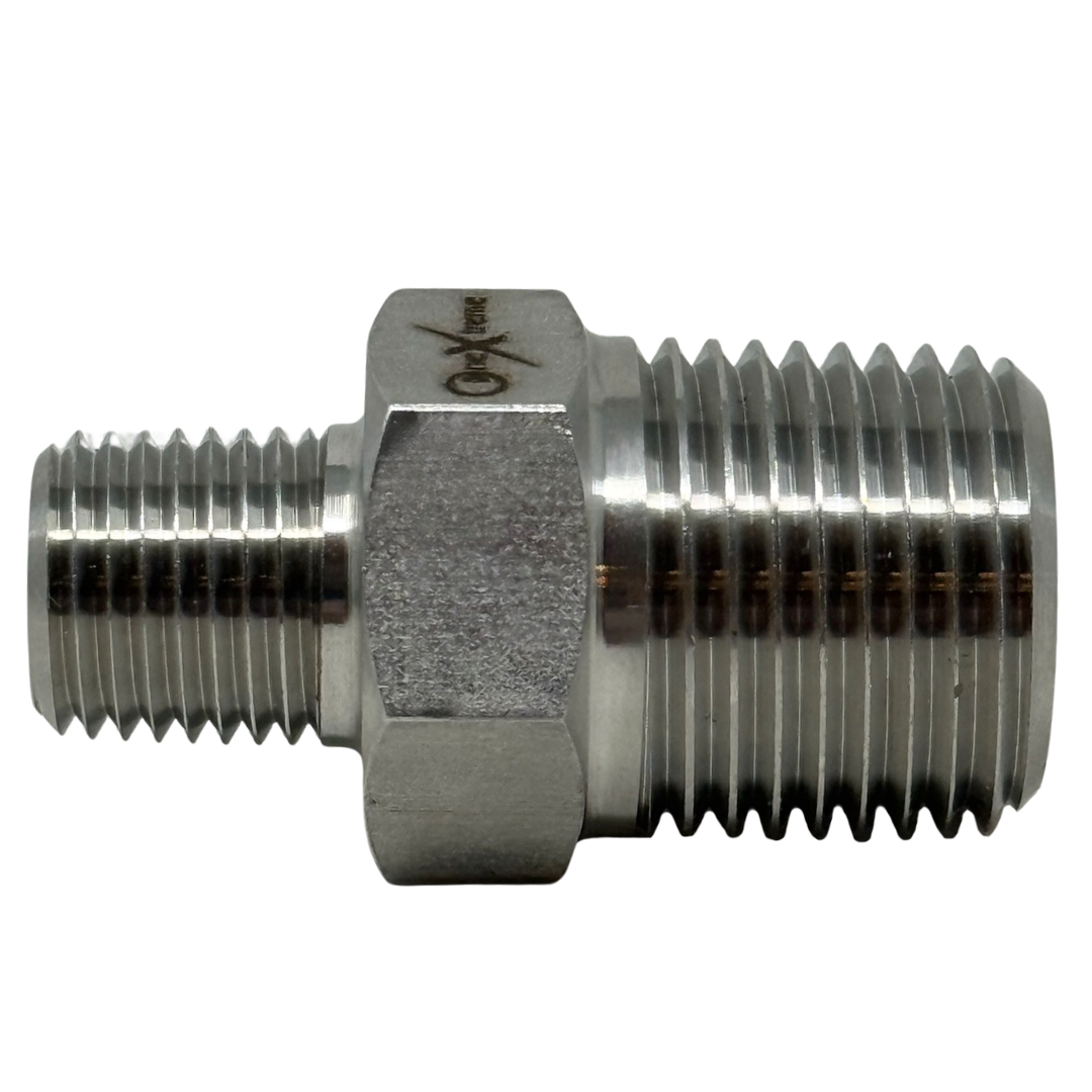 X4N16N10 : OneXtreme Adapter, 0.25 (1/4") Male NPT x 1" Male NPT, 10,000psi