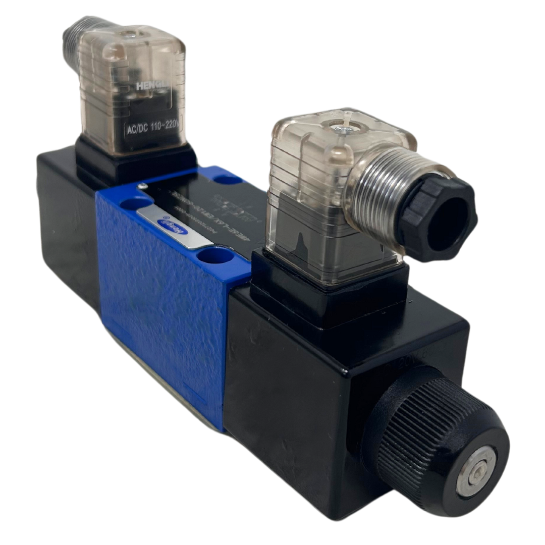 4WE6E-L6X/EW120-60N/75L-FIRE : FIRE SALE Hengli, Directional valve, D03, 4-way, 3-position, spring center… - ALL SALES FINAL